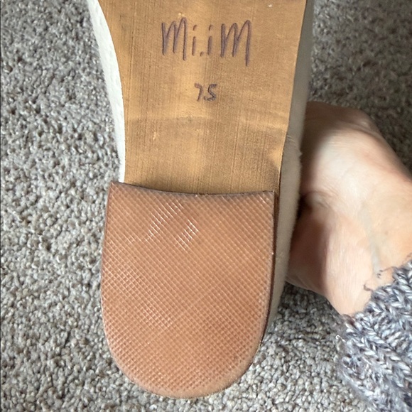 Mi.iM Ellen Calf Hide Ankle Boots Size 7.5 White Cowgirl Southwestern EUC - Picture 8 of 9